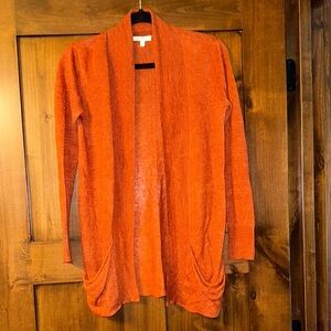 Eileen Fisher Orange Cardigan Sweater